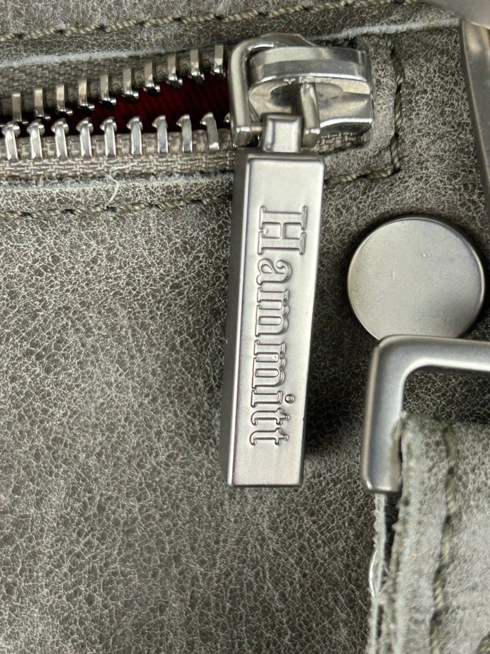 HAMMITT TONY SMALL CROSSBODY BAG PEWTER LEATHER/BRUSHED SILVER - Picture 3 of 14